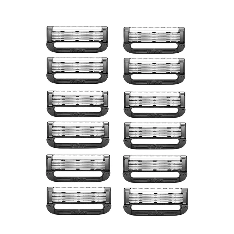 Мужской набор сменных лезвий Aurora Blade Head 12 Pack, Gillette