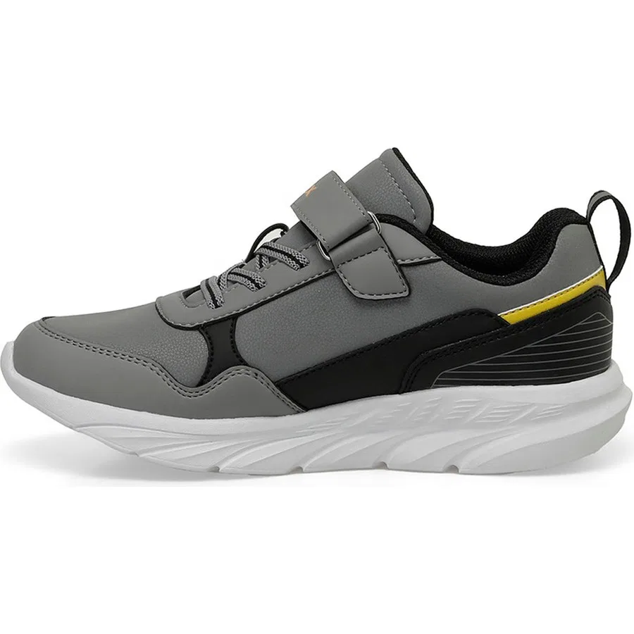 Детские кроссовки с PVC Kinetix Nano Pu J F 4pr Gri, Серо-черный — фото 3