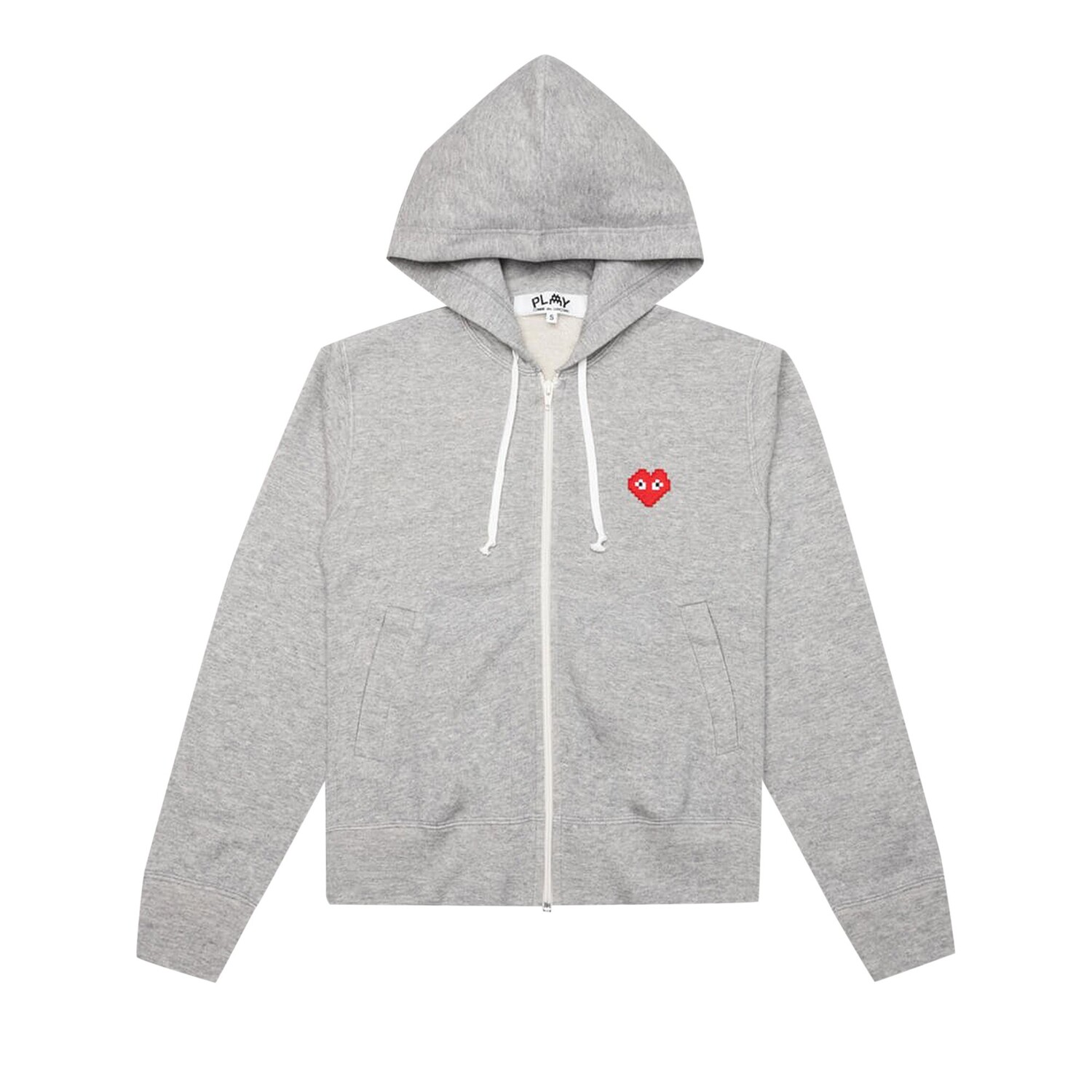 

Толстовка с капюшоном Comme des Garçons PLAY Kids x Invader, цвет Серый