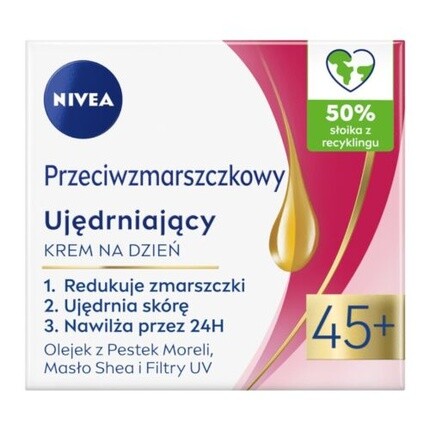 

Nivea Дневной крем против морщин + укрепляющий 45+ 50 мл Assorted