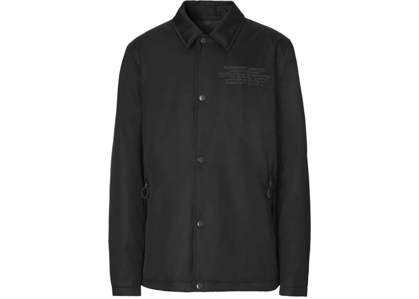 Мужская куртка с принтом Burberry, Black