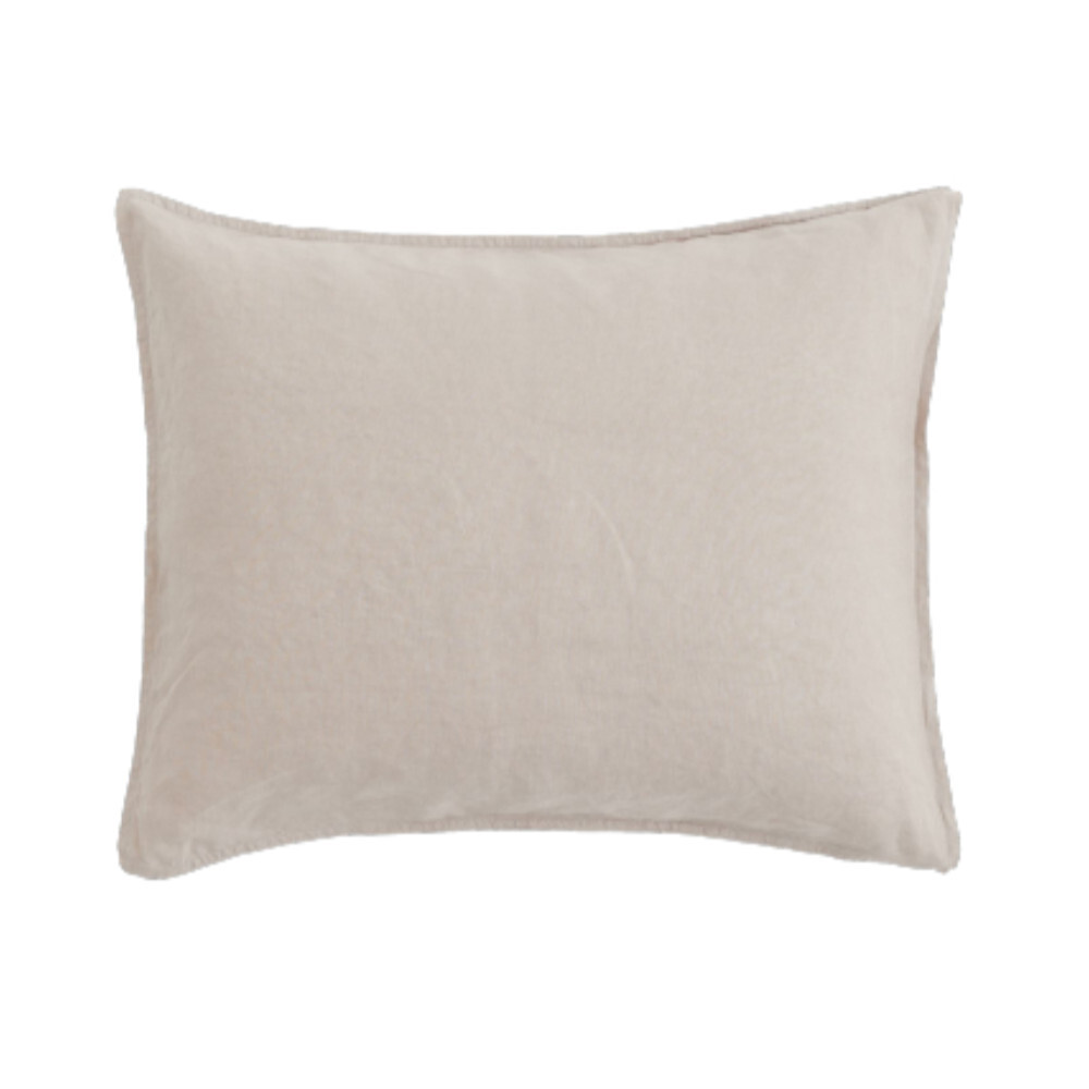 

Наволочка из стираного льна H&M Home Washed Linen, бежевый