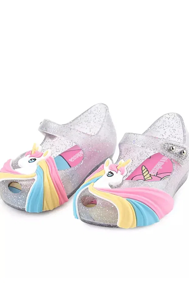 Детские балетки для девочек с принтом Ultragirl uni Mini Melissa, Gray
