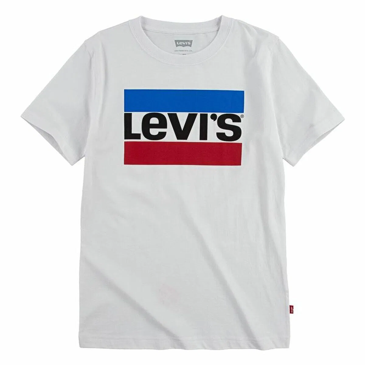 Детская хлопковая футболка с коротким рукавом Sportswear Logo Levi's, Weiss