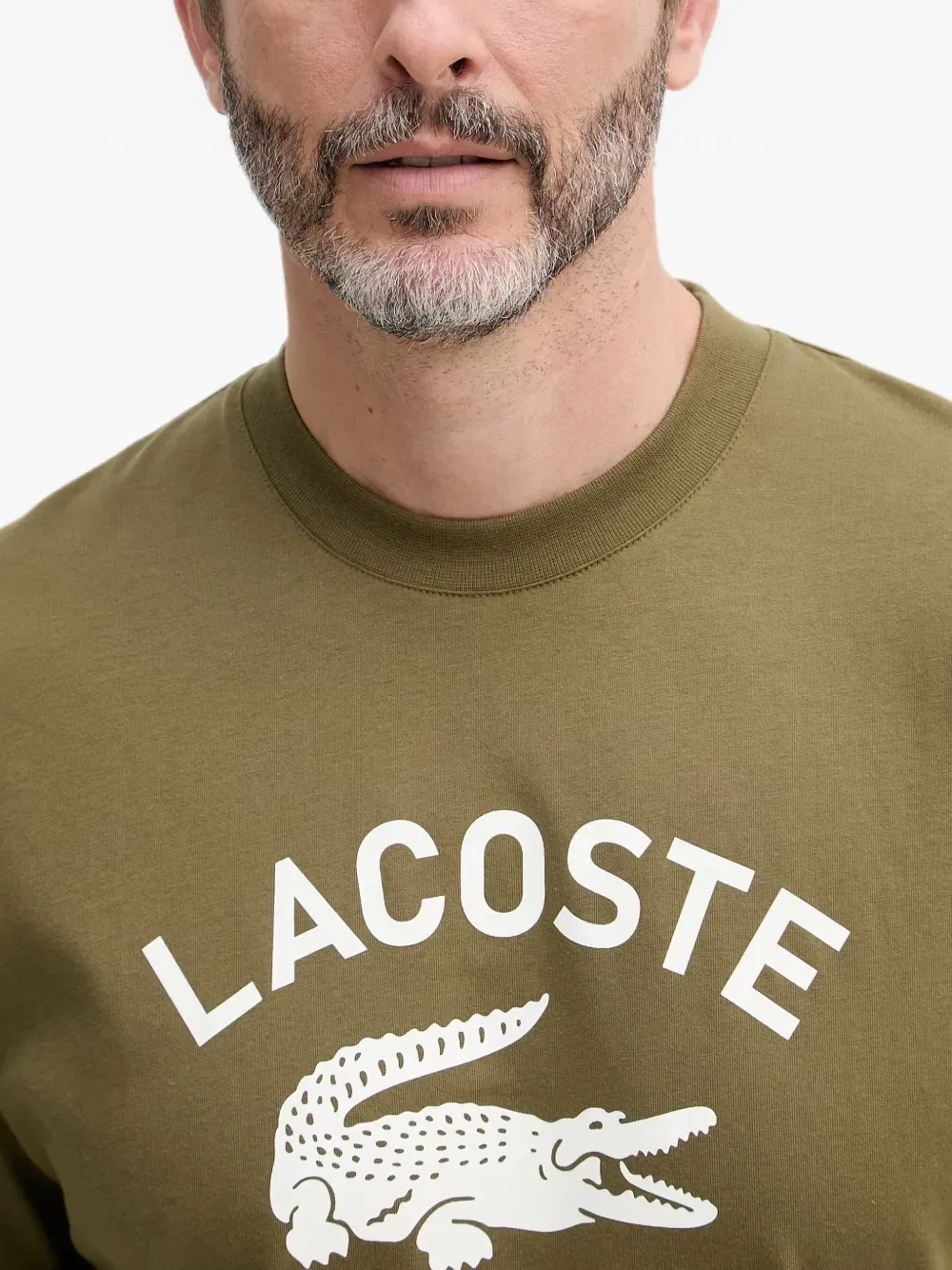 Футболка Lacoste с логотипом, хлопок 100%, зеленый — фото 4