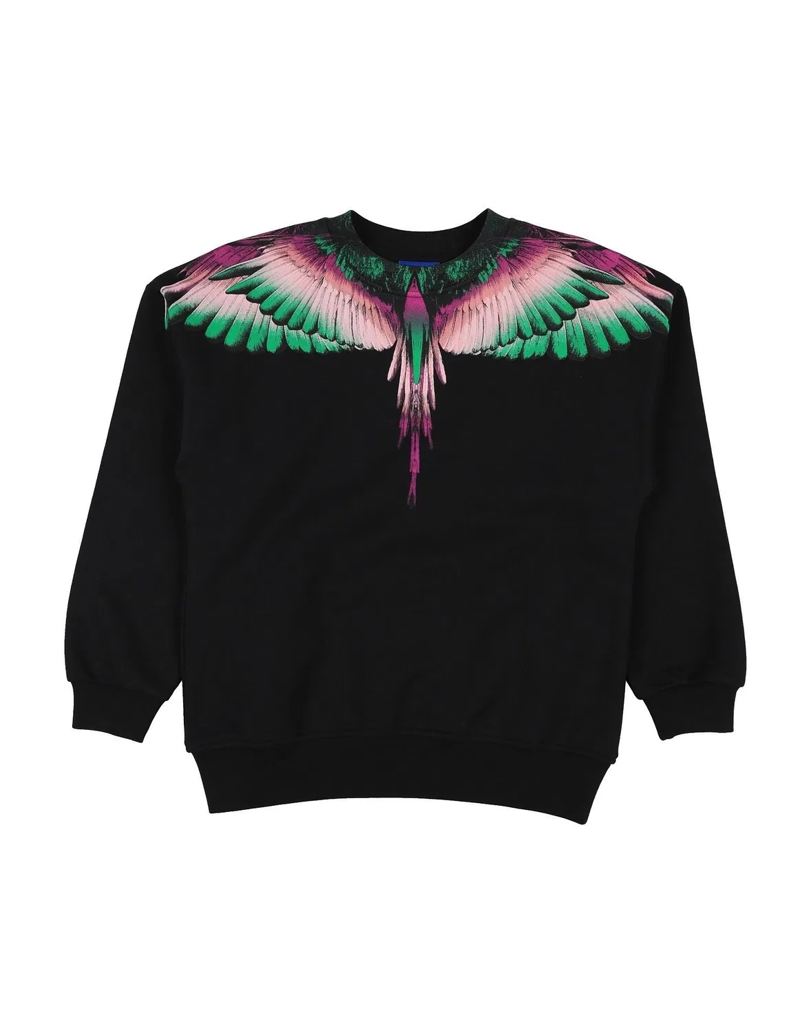Детская женская футерная кофта с круглым вырезом Marcelo Burlon, черный