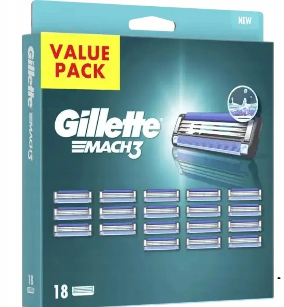 Мужская бритва Gillette Mach3, 8 шт, Черный — фото 2