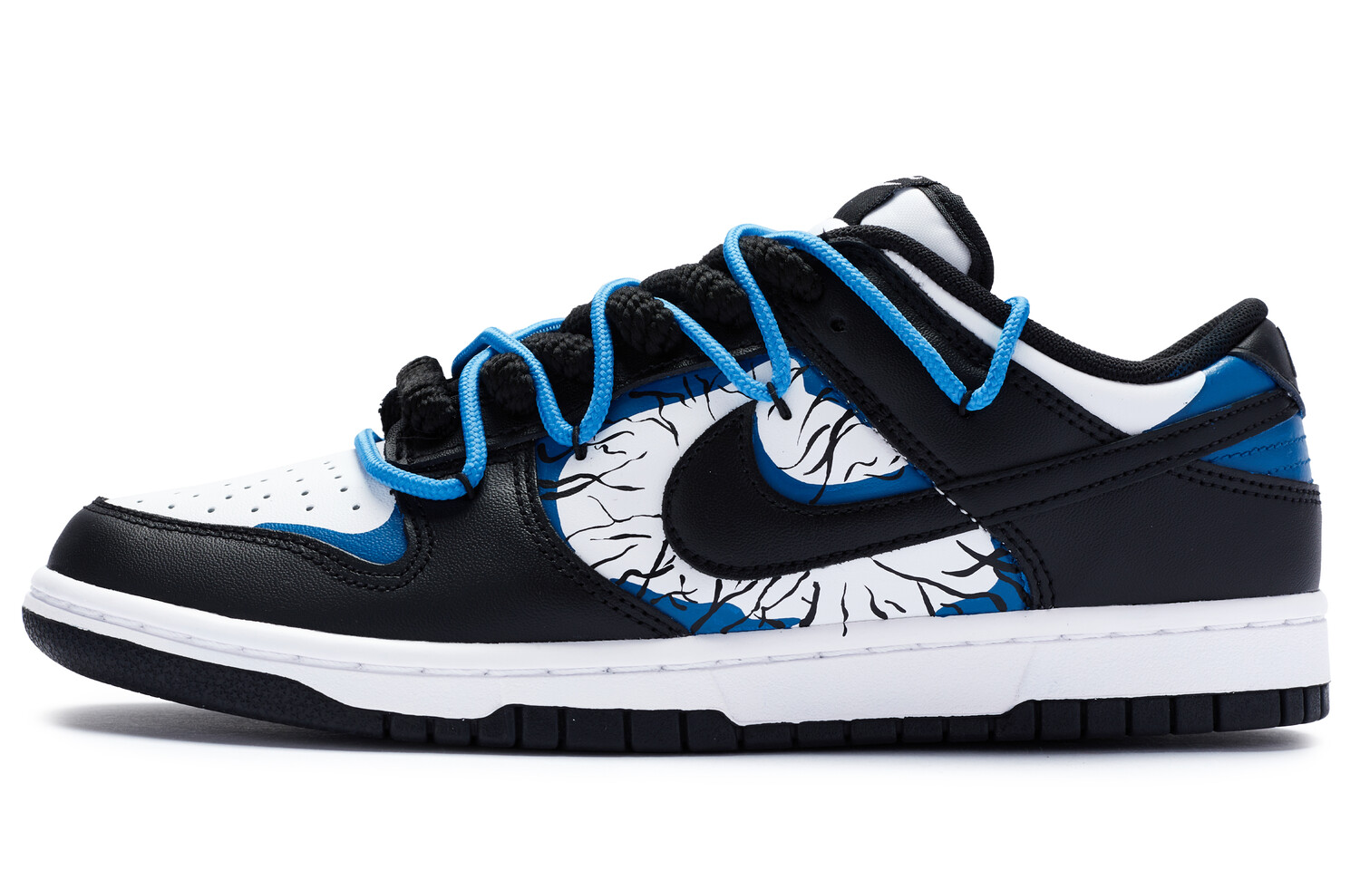 

Кроссовки Nike Dunk Skateboard Shoes Men Low-Top White Blue, Синий, Кроссовки Nike Dunk Skateboard Shoes Men Low-Top White Blue