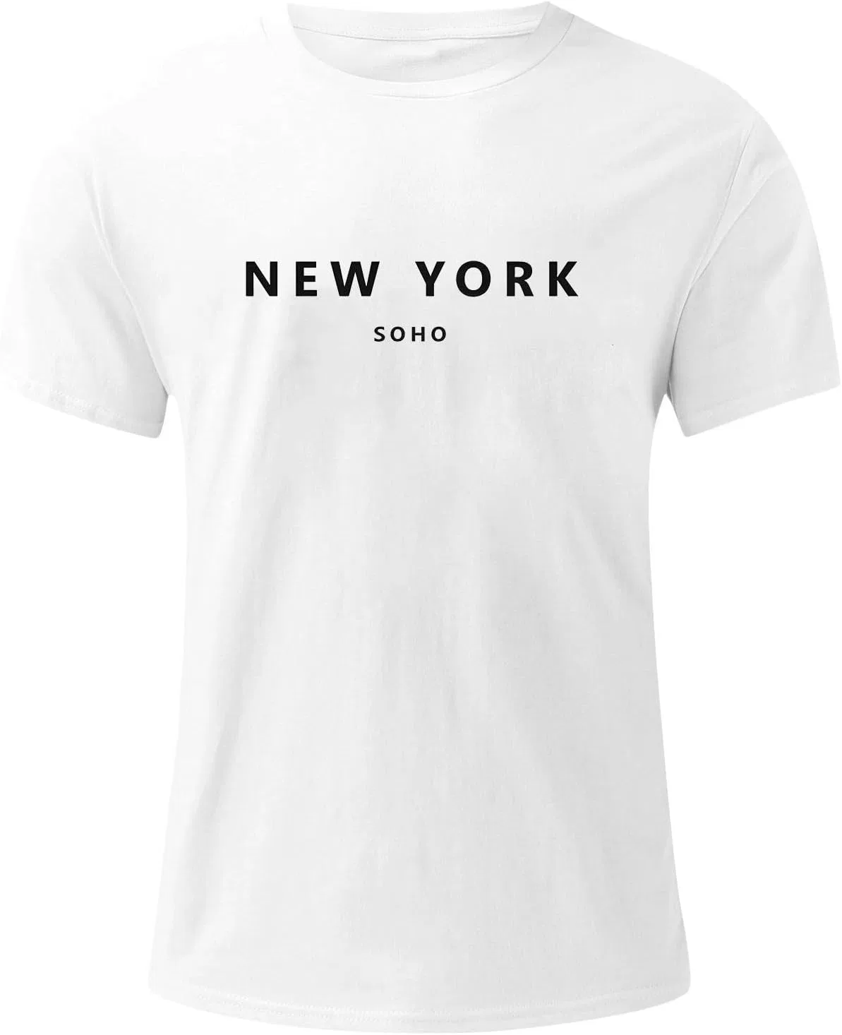 Мужская футболка с принтом букв Regular Fit, White