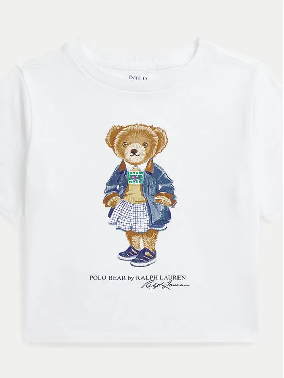 Футболка boxy fit Polo Ralph Lauren, белый — фото 3