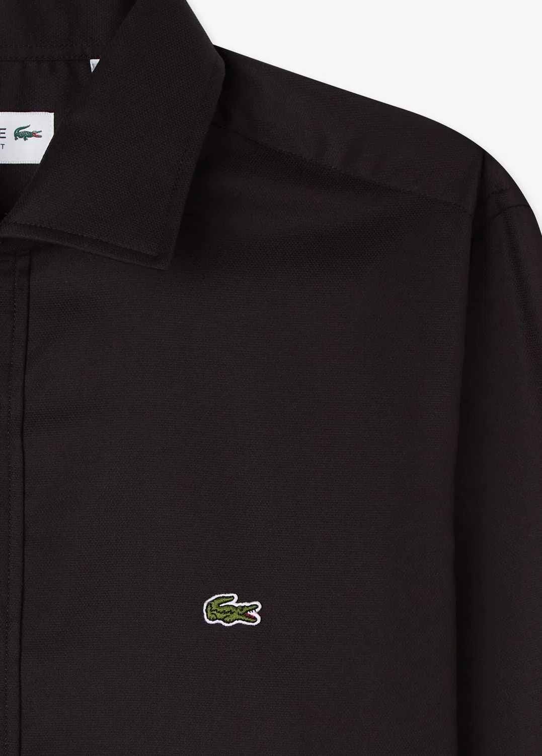 Рубашка slim fit Lacoste, черный — фото 4