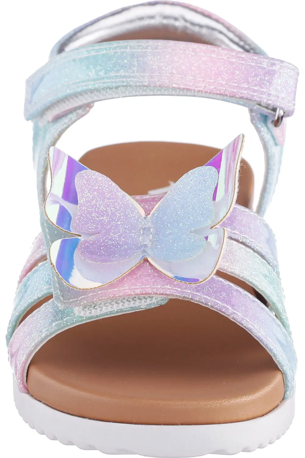 Сандалии детские с бабочкой Branty Nina, Pastel Multi Coated Glitted — фото 4