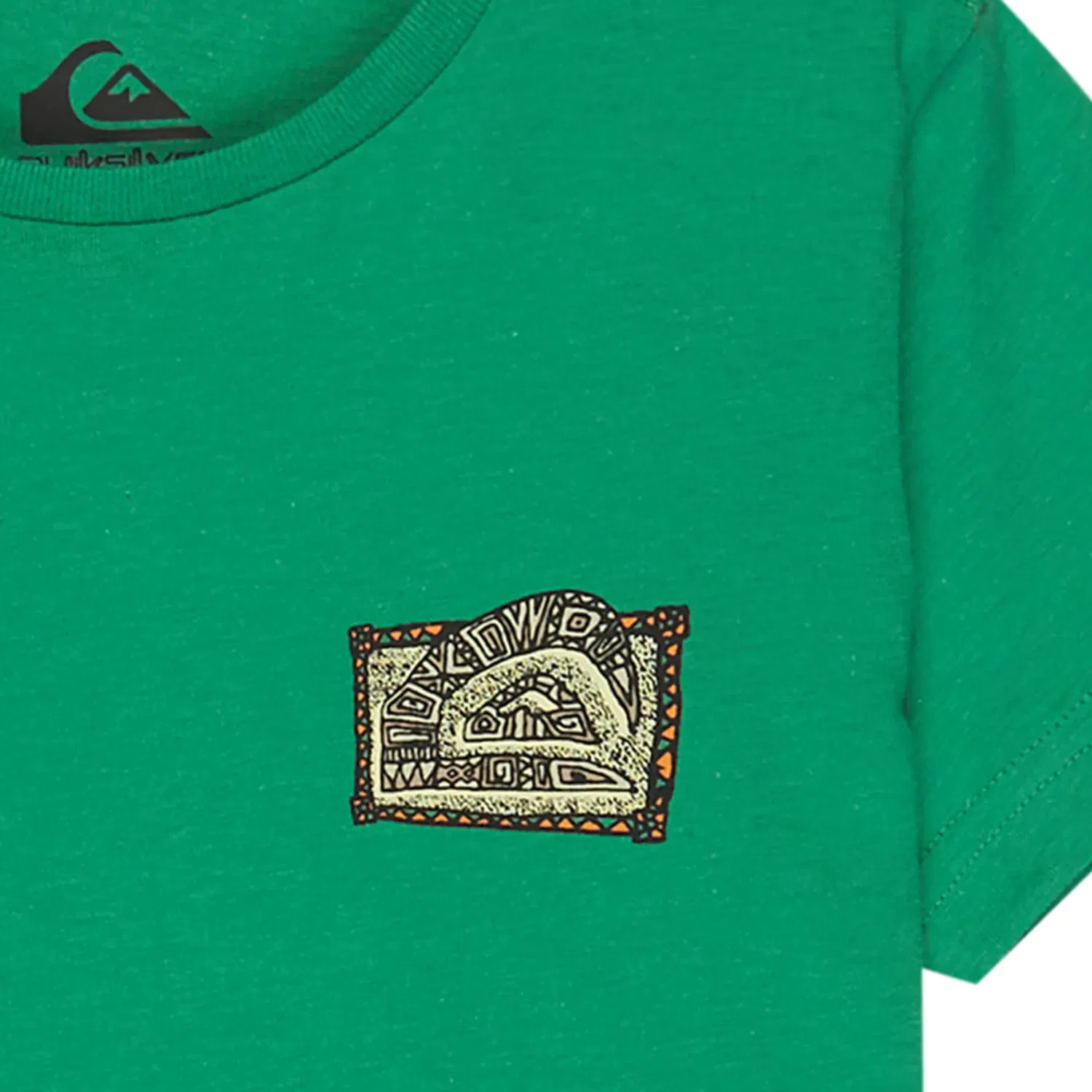 Детская футболка для мальчиков с принтом Ev Heritage Quiksilver, Verde — фото 3