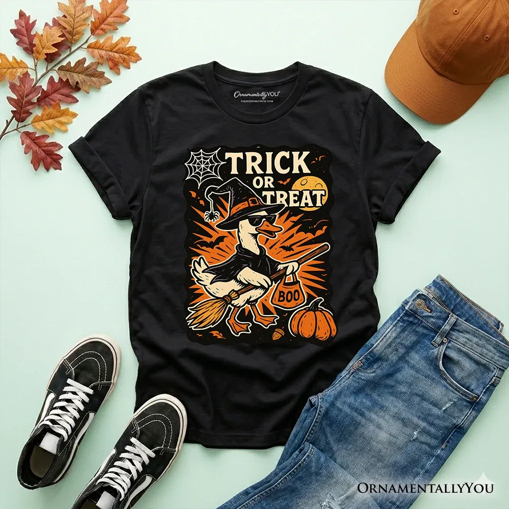 Детская футболка с принтом Spooky Goose OrnamentallyYou, черный