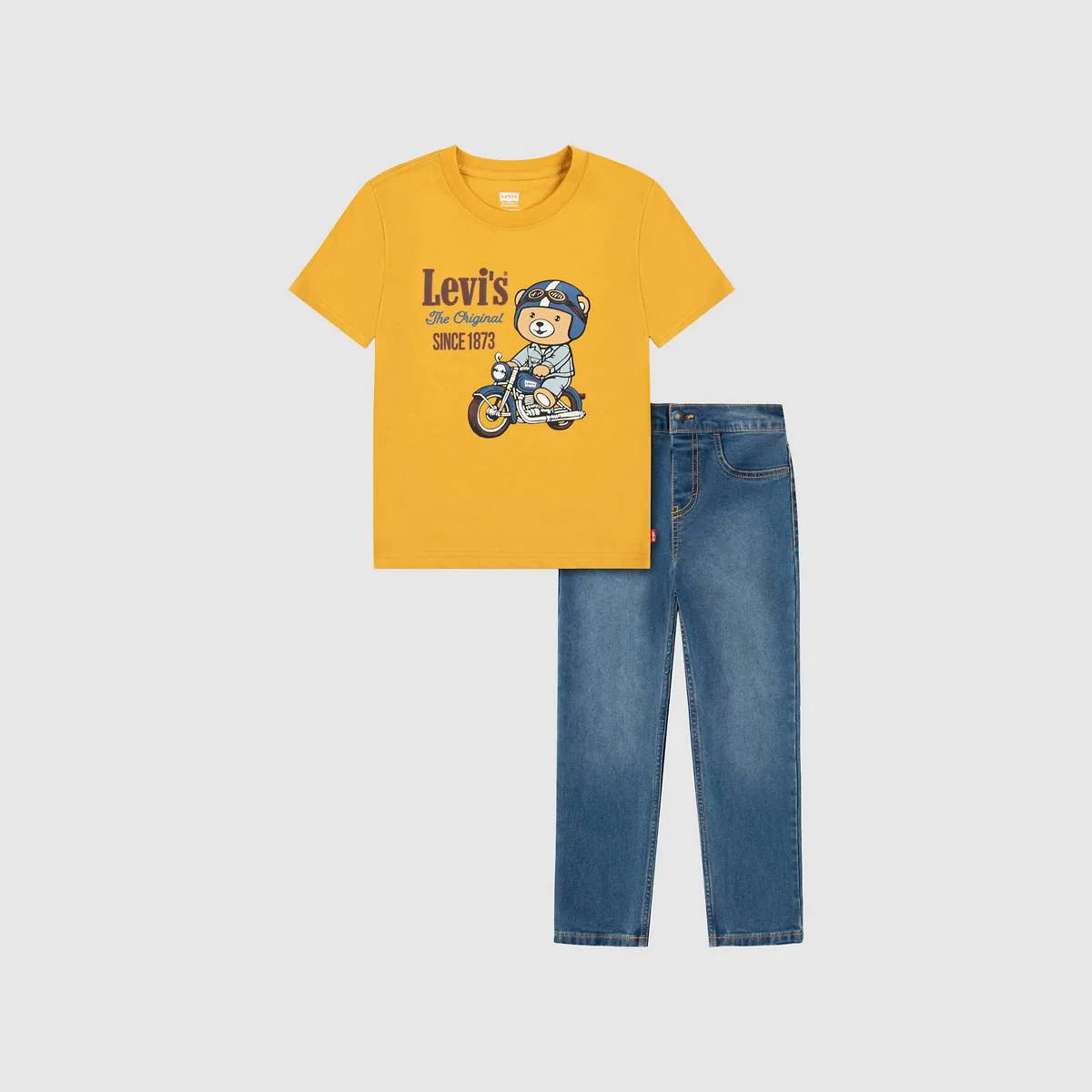 Мотоциклетный набор для мальчиков 4-7 лет Levi's, Golden Spice - Yellow