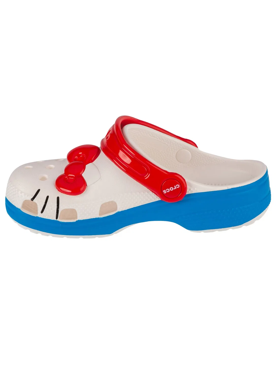 Сандалии Crocs Hello Kitty белого цвета — фото 2