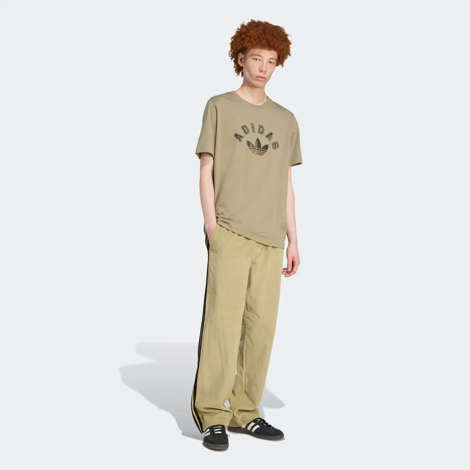 Мужская футболка с принтом в клетку Adidas Originals, Orbit Green — фото 4