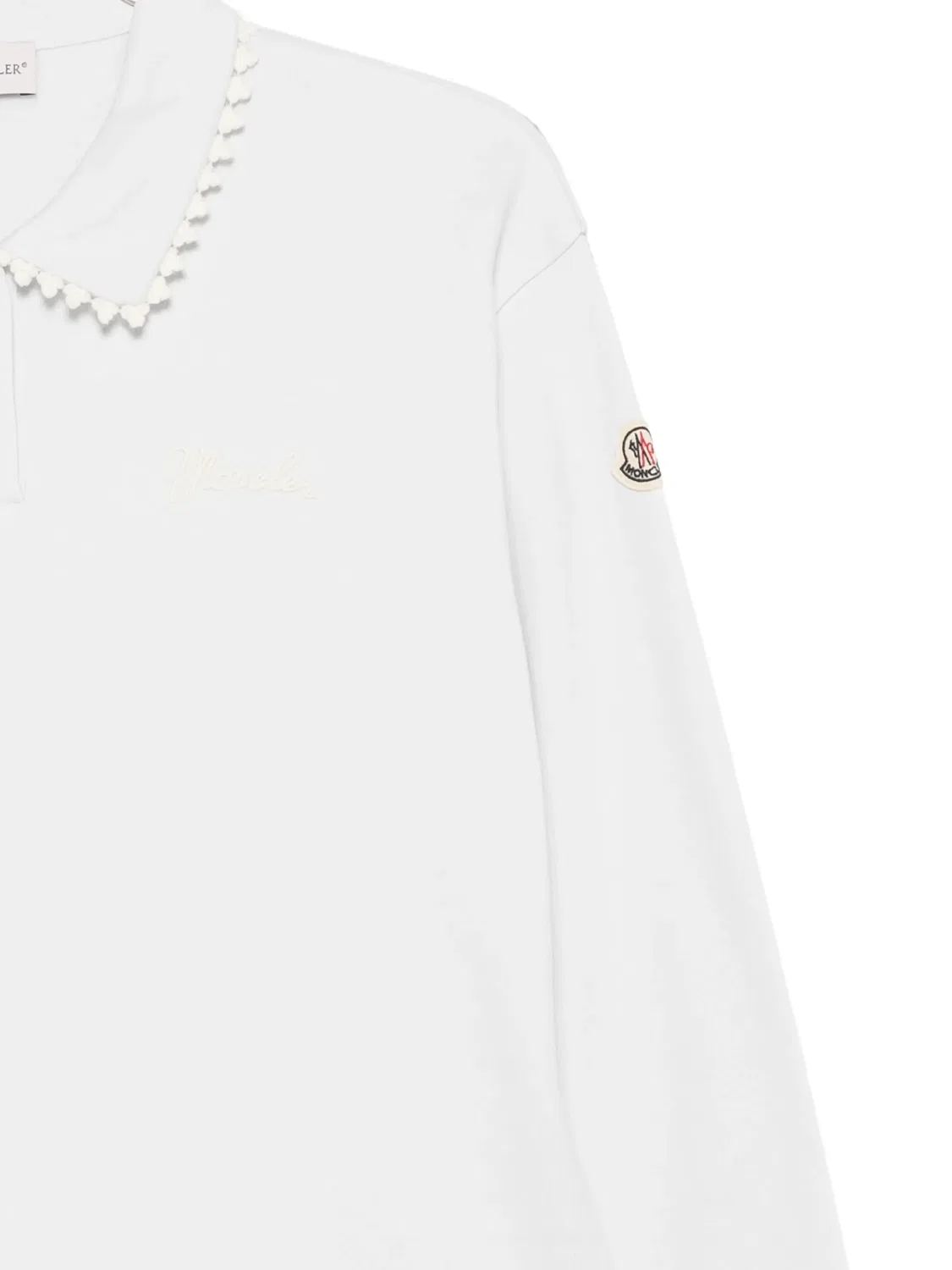 Moncler Свитшот с отделкой крючком, белый — фото 2