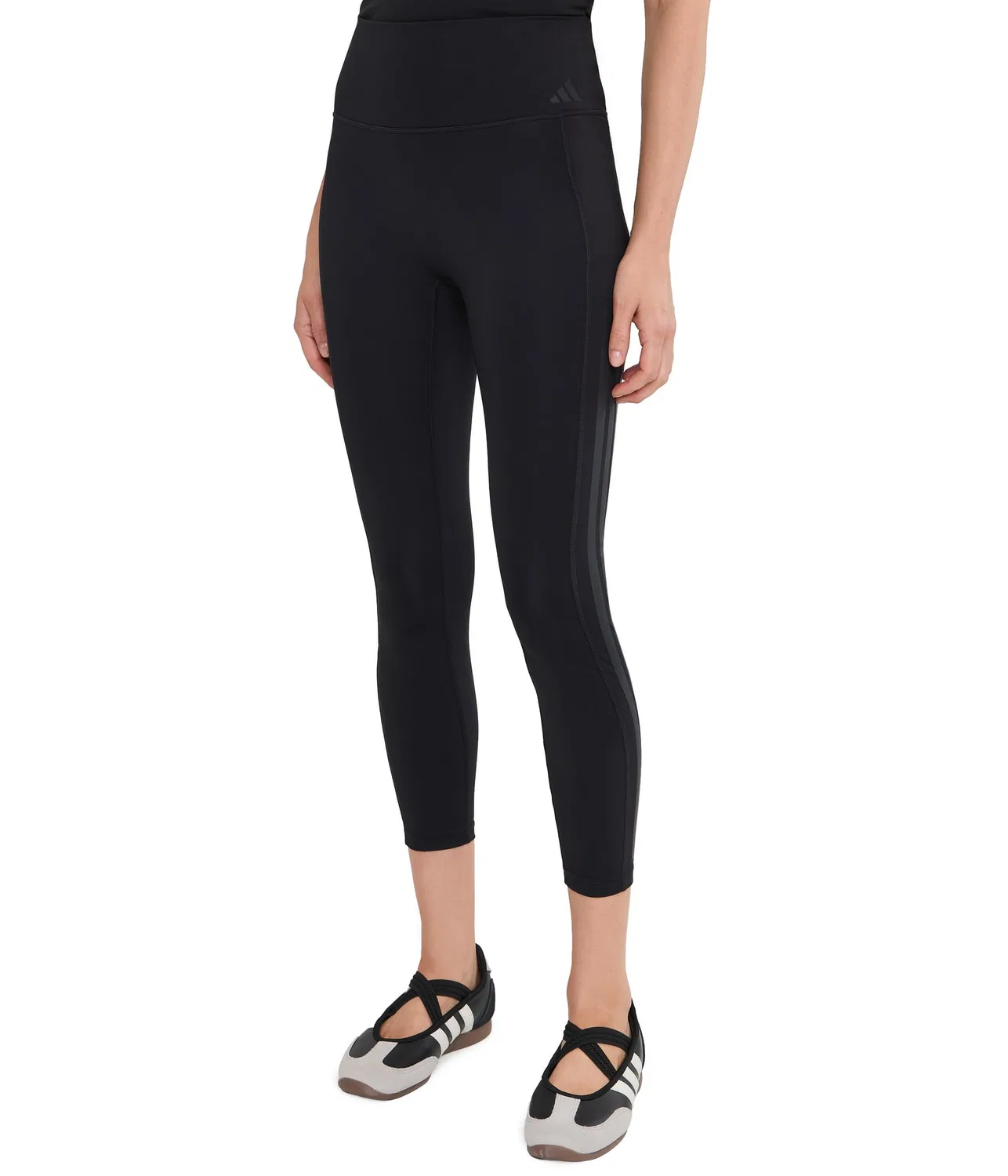 Леггинсы Optime Workout 3-Stripes 7/8 Adidas, Black
