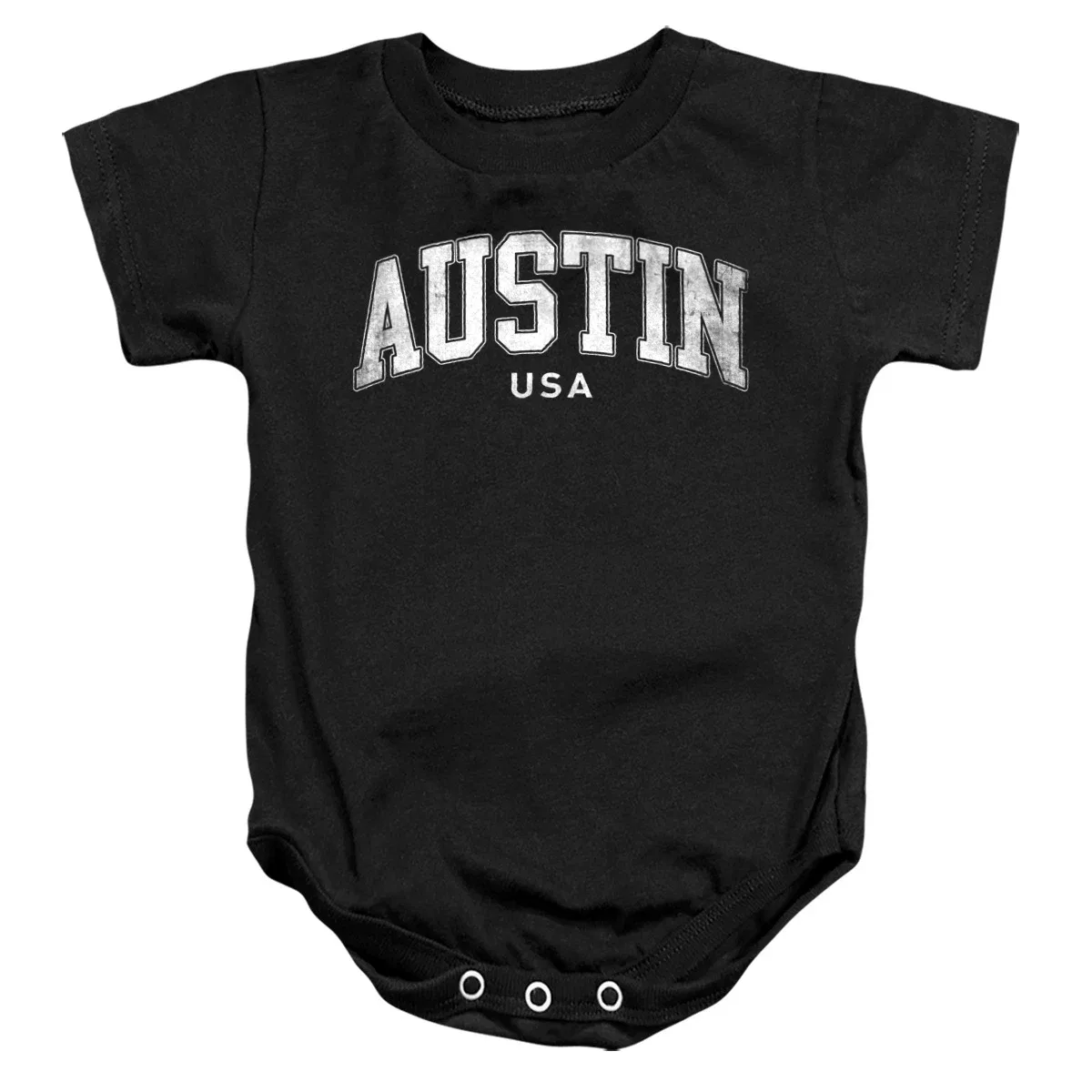 Детское боди с коротким рукавом Austin City Arched LOGOVISION, Black