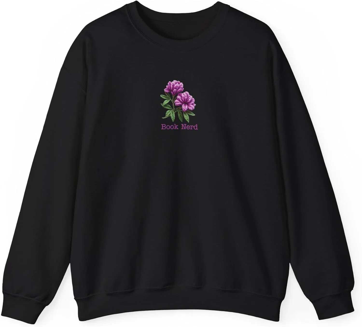 Футболка с цветочным дизайном Gildan, Black