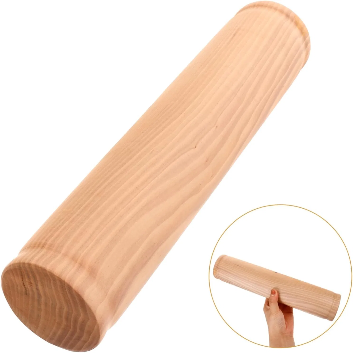 Баночка для пота, деревянная подушка для шеи, Yardwe, 30x6.5x6.5 см — фото 2