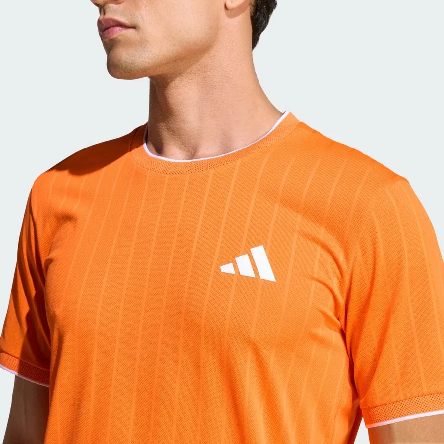 Футболка с длинным рукавом Climacool+ Freelift Pro adidas, Оранжевый — фото 4