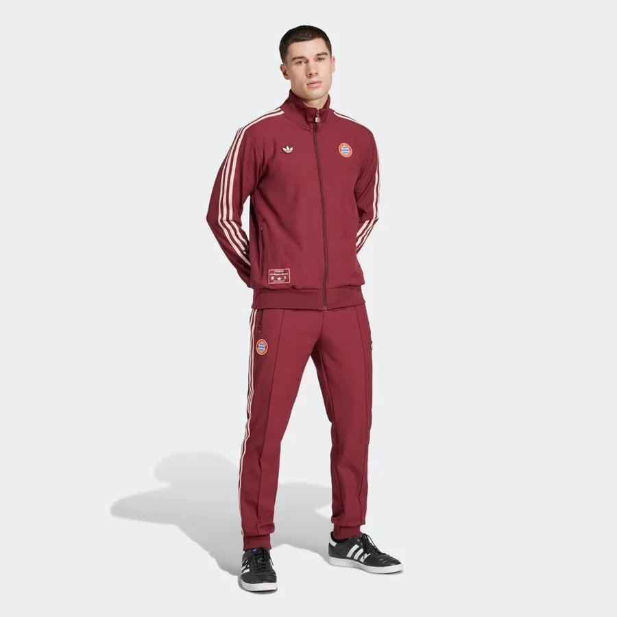 Спортивные брюки с принтом FC Bayern Terrace Icons adidas, Красный — фото 3