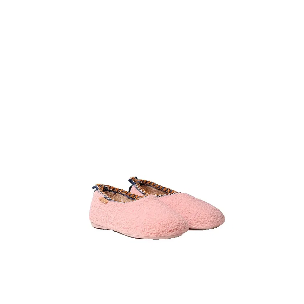 Детские тапочки для мальчиков с эффектом овчины LEZO-SH Toni pons, Pink — фото 2
