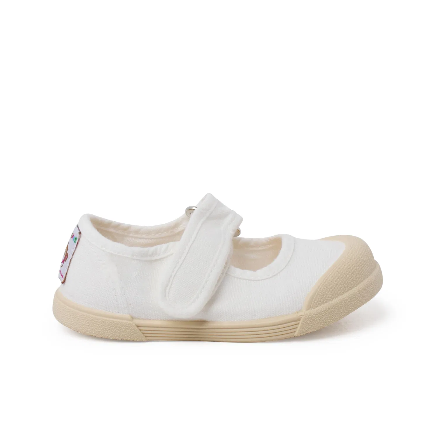 Детские балетки для девочек без каблука Pisamonas Barefoot Canvas Soft Strap Ballet Flats, White
