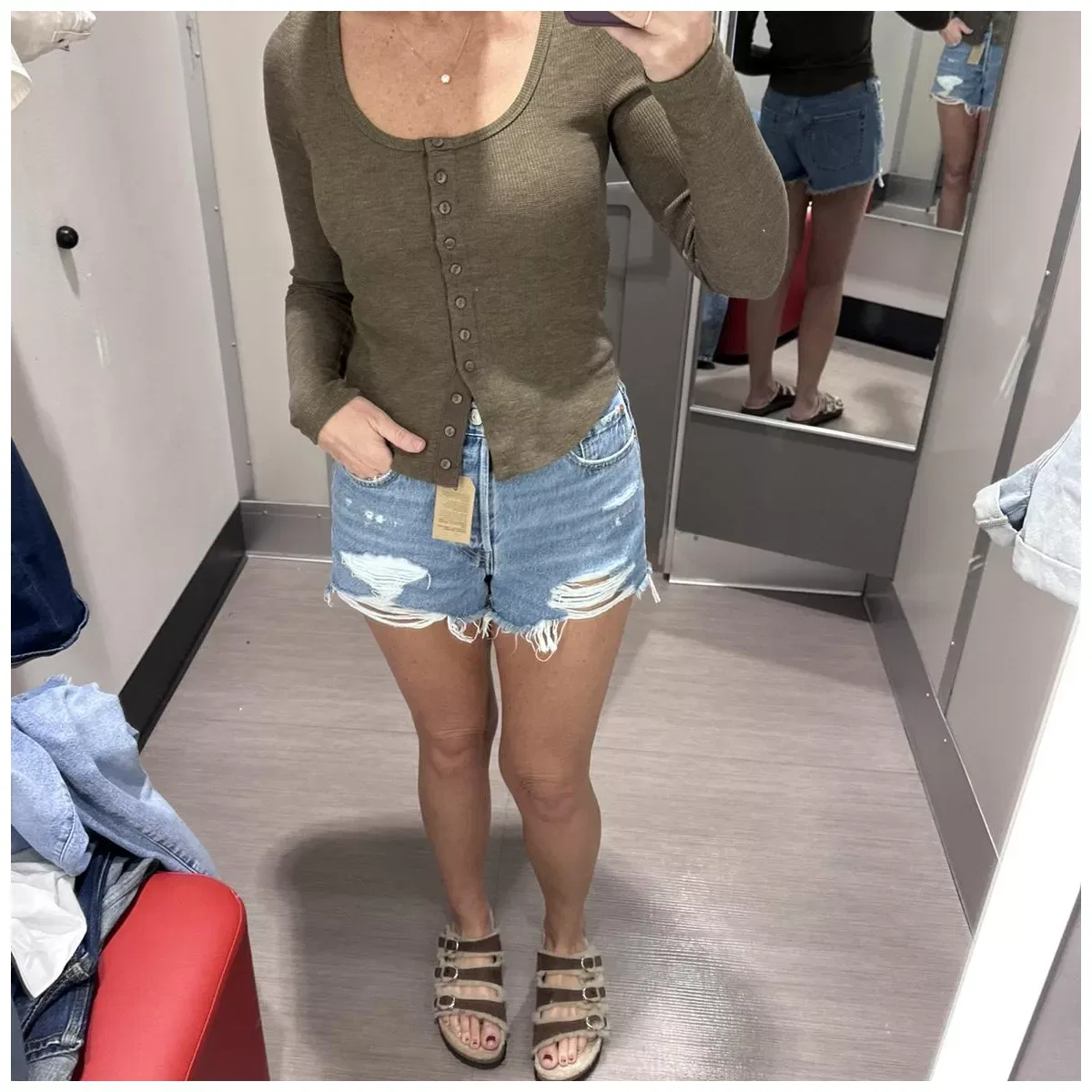 Женские джинсовые шорты с высокой посадкой 501 Original Fit Levi's, Jump Out — фото 4