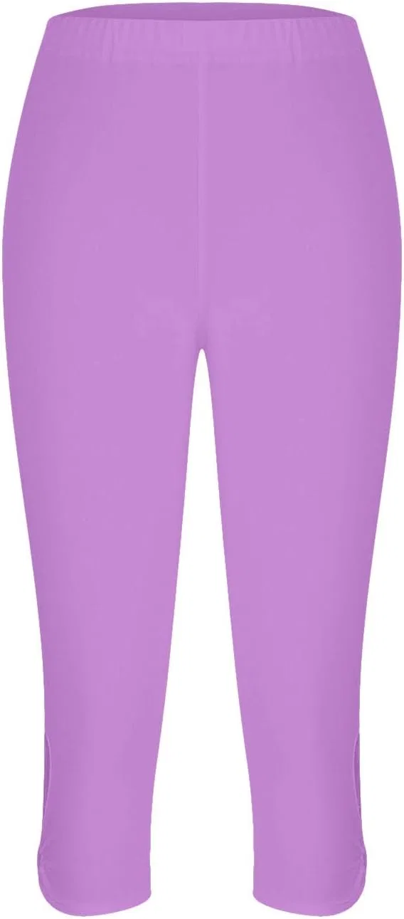 Женские капри для йоги, Hollow Out, высокие, компрессионные, Purple — фото 4