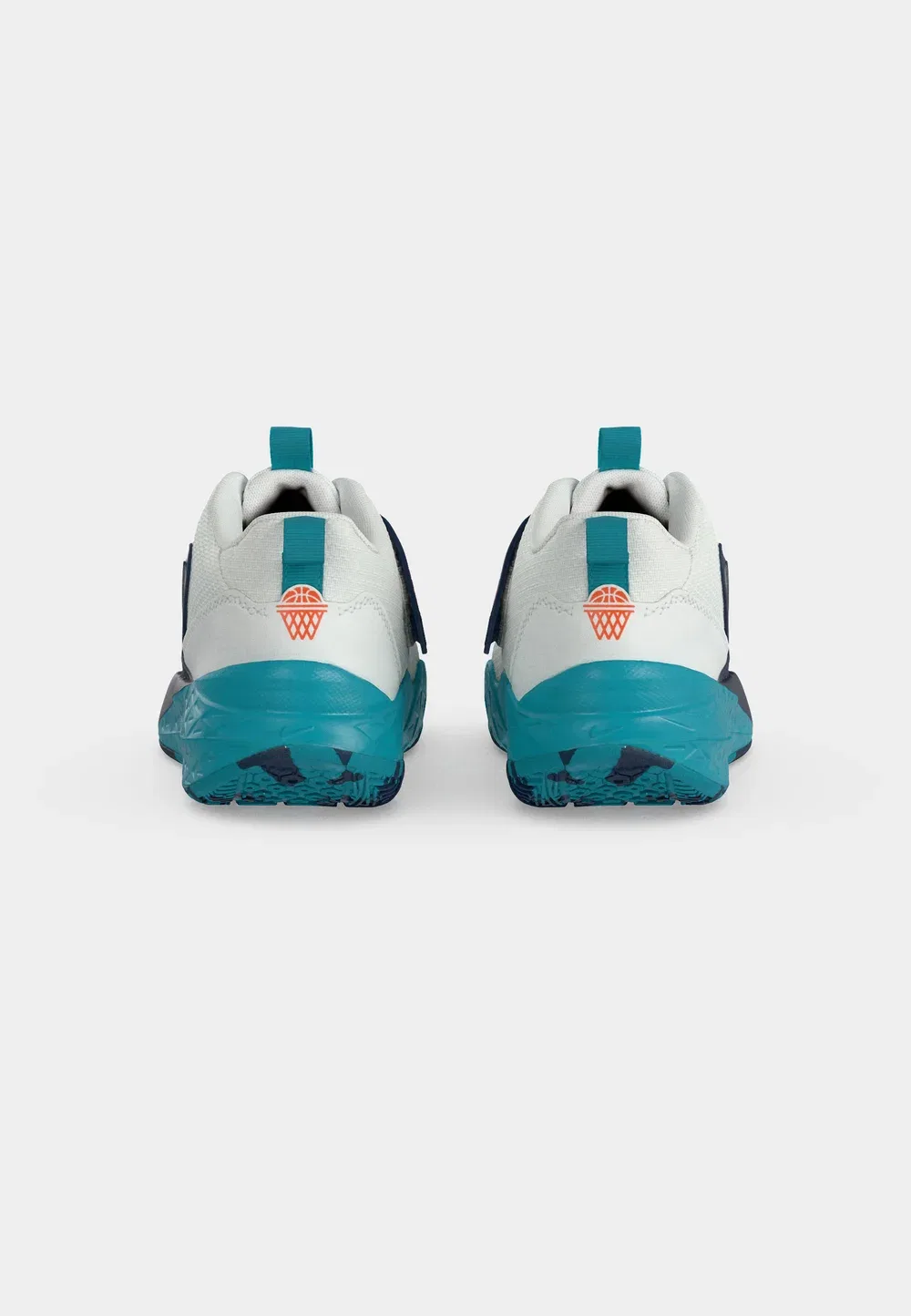 Баскетбольные кроссовки Team Hustle унисекс Nike Performance, Summit White/Safety Orange/Energy/Midnight Navy/Pure Platinum-Coloured — фото 4