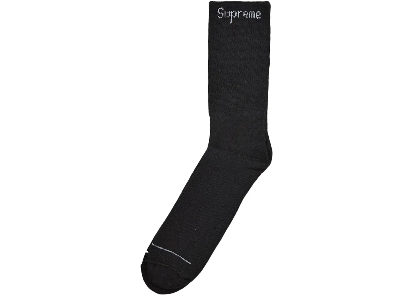 Унисекс носки Supreme MM6 Maison Margiela Hanes, Black — фото 4