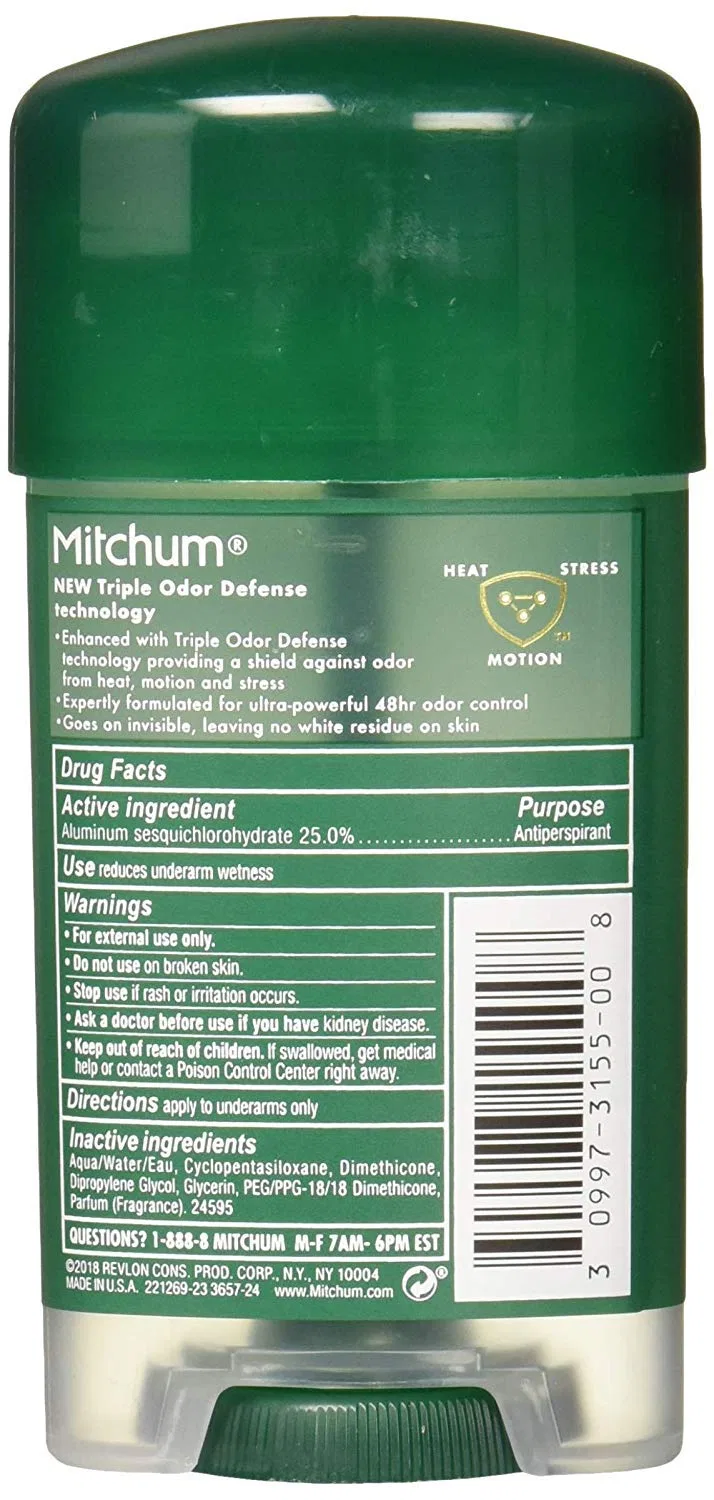 Гель-антиперспирант и дезодорант Mitchum, без отдушки, 2.25 Fl Oz, набор 3 шт — фото 2