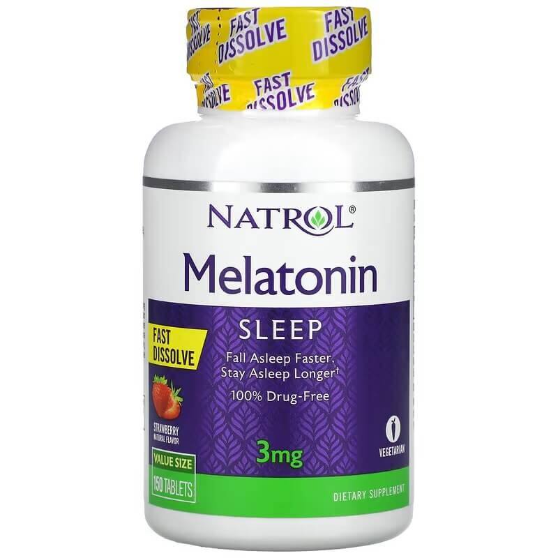 

Мелатонин Natrol 3 мг, 150 таблеток