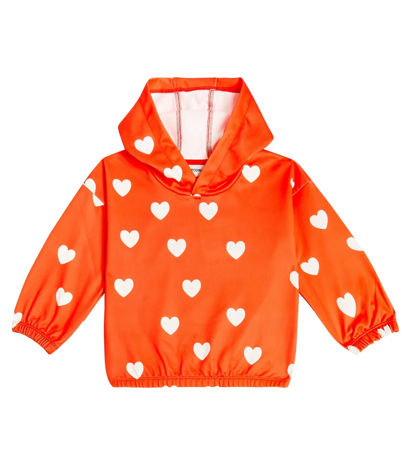 Худи с капюшоном Hearts Mini Rodini, красный