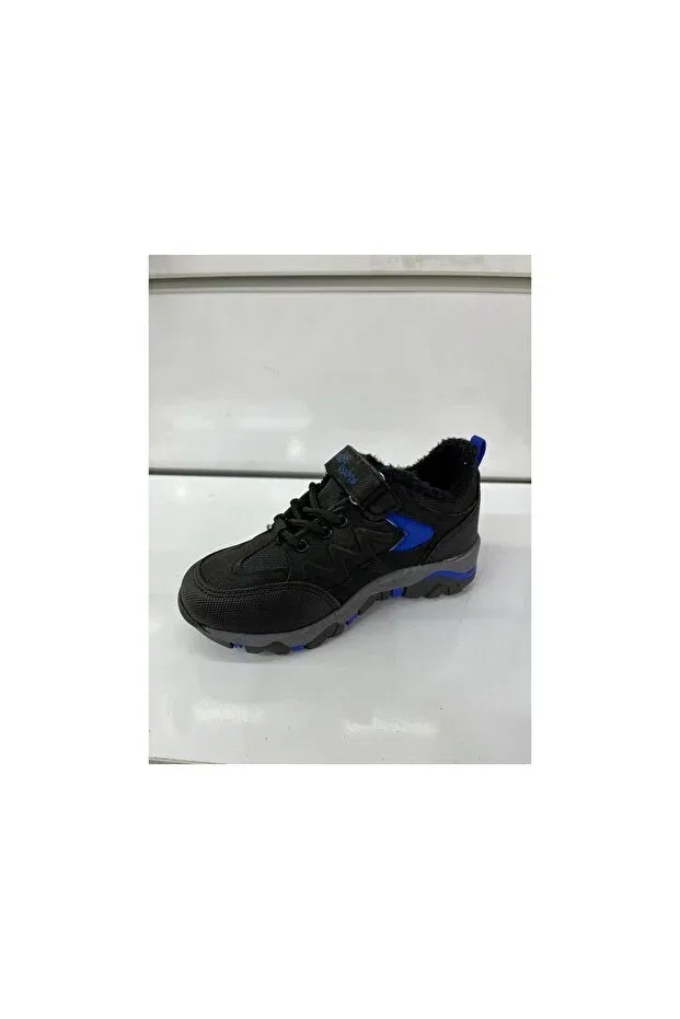 Детские ботинки для мальчиков на шнуровке Eymen Shoes, Black — фото 3