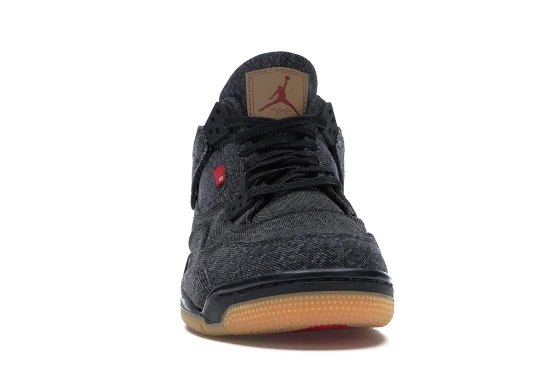 Детские кеды Lifestyle Jordan 4 Retro Jordan, Black/Black-Black — фото 2