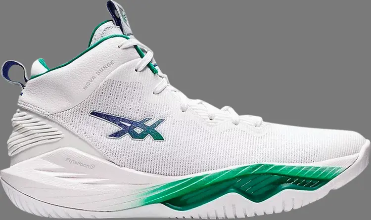 

Кроссовки nova surge 2 'white kale' Asics, белый, Белый;серый, Кроссовки nova surge 2 'white kale' Asics, белый