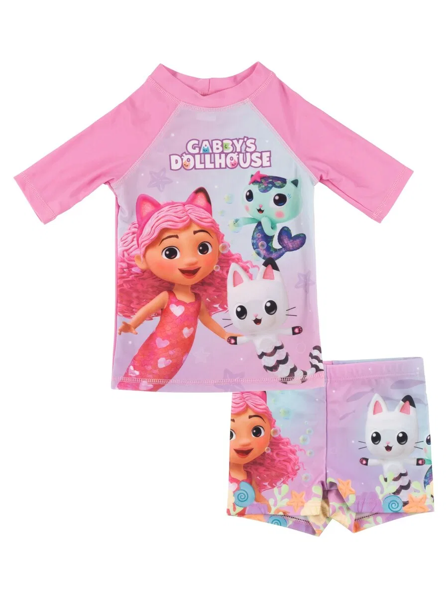 Спортивный купальник Gabby`s Dollhouse 'UV-Schutz 30' в розовом цвете