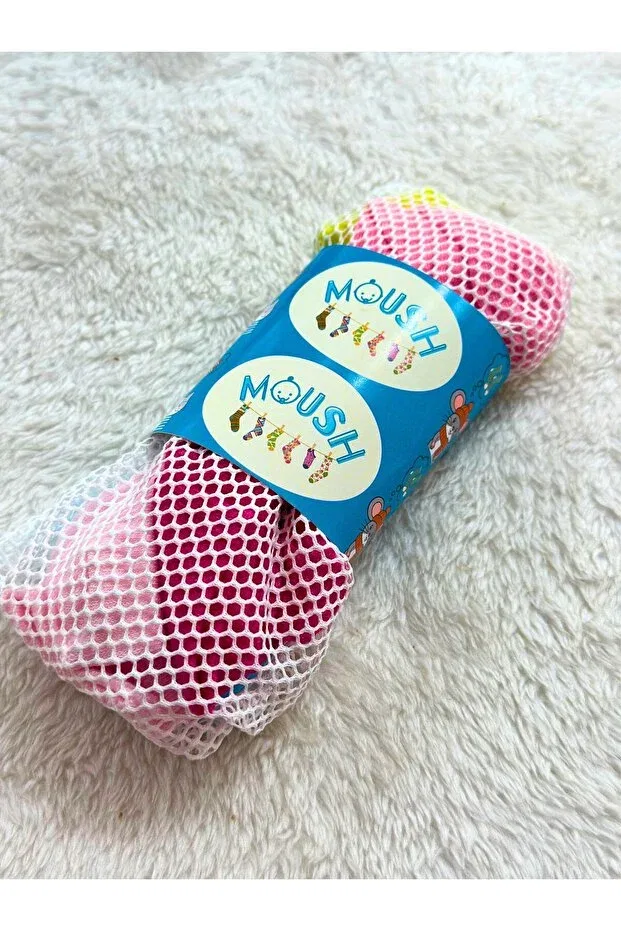 Детский комплект носков для девочек хлопковый 6-Piece baby girl cotton socks set Moush, Multicolor — фото 4