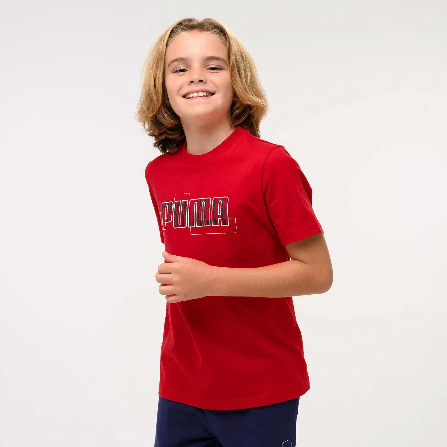 Детская футболка с принтом Puma, Rot