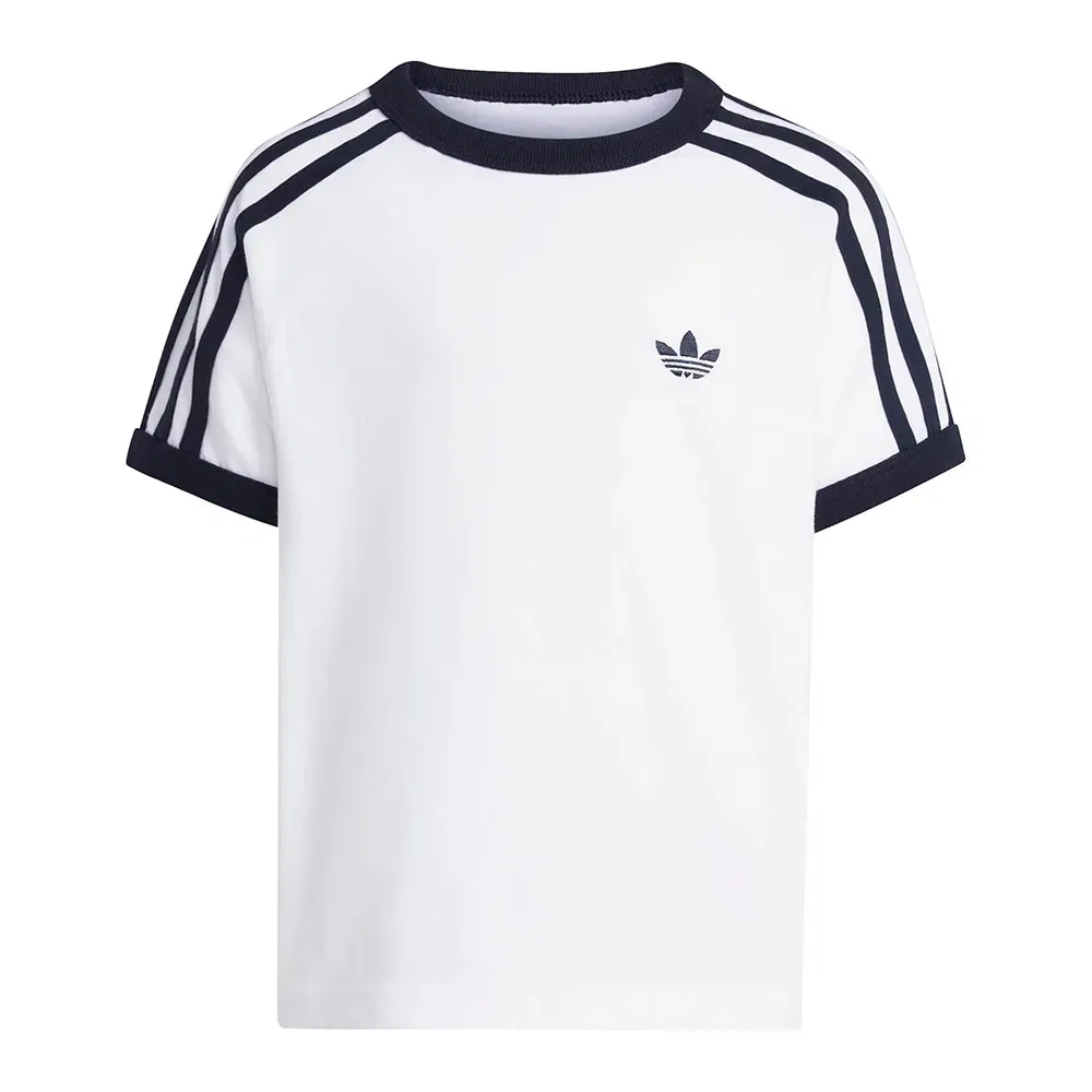 Детская футболка для девочек с длинным рукавом 3-Stripes Adidas Originals, White — фото 3