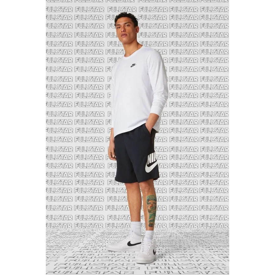 Мужские шорты свободного кроя с принтом Futura Nike Sportswear Club, L, Черный — фото 4