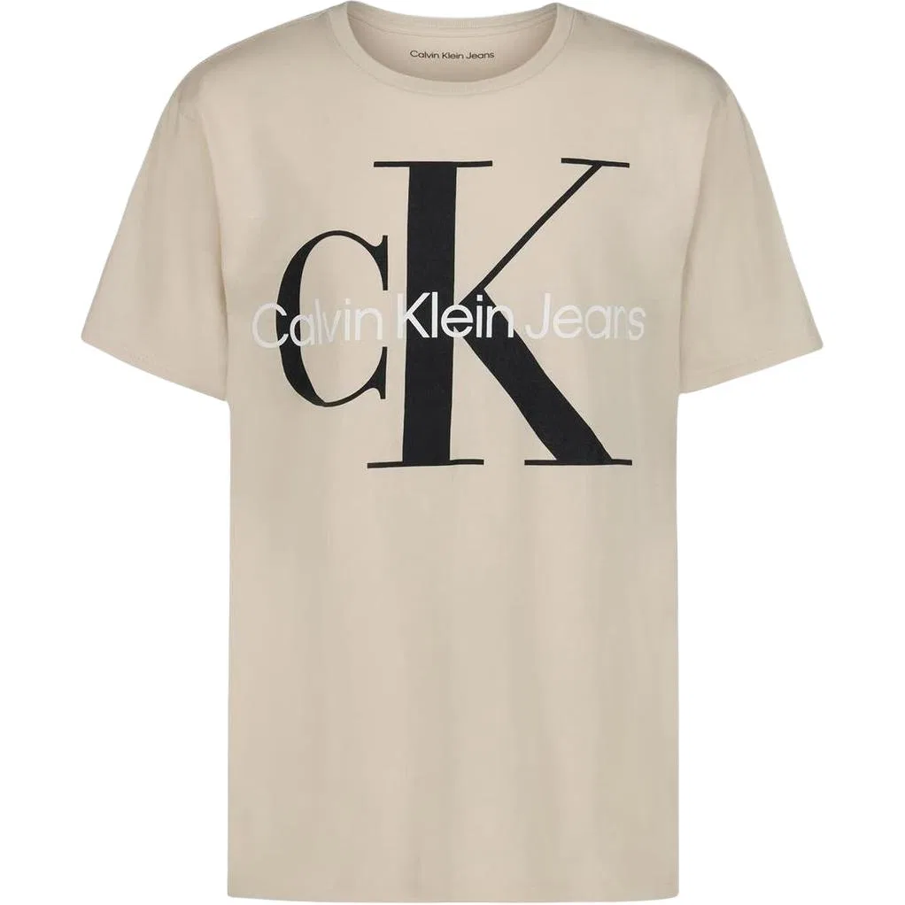 Детская футболка с круглым вырезом Calvin Klein, Oat/QATMEAL