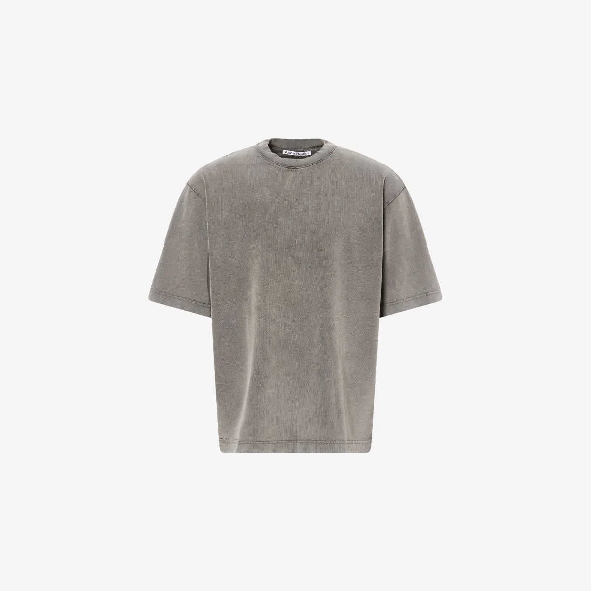 Винтажная футболка с короткими рукавами из хлопкового трикотажа Exford u Acne Studios, черный