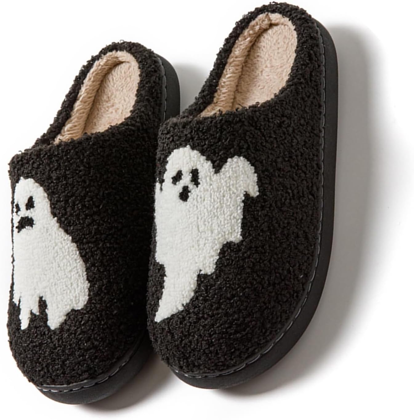 

Зимние тапочки для женщин и мужчин, пушистые плюшевые тапочки, милые домашние тапочки с мультяшными персонажами, уютные теплые тапочки для дома и улицы, для девочек и женщин, забавные тапочки в стиле ужасов Generic, Big Ghost