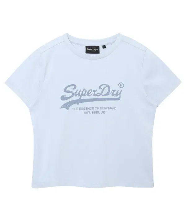 Футболка с логотипом Essential, Superdry, голубой — фото 2