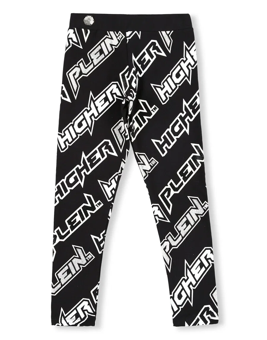 Леггинсы Philipp Plein Slim fit 'Space' черного цвета